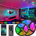 Bluetooth RGB LED Strip Lights – Music Sync, Remote Control, Room & TV Backlight
